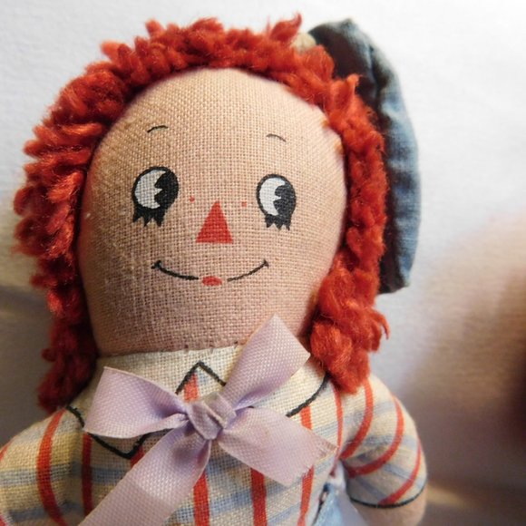 Vintage Raggedy Ann and Andy Dolls KNICKERBOCKER - Picture 7 of 9